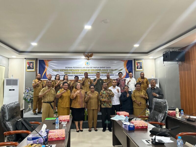 Rapat Perdana Program Kerja Dinas Kesehatan Bersama Komisi VI Dewan Perwakilan Rakyat Provinsi Papua Barat Daya