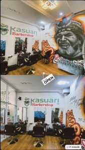 Kasuari Barbershop, Kombinasi Barbershop dan Kafe yang Menarik Perhatian di Kota Sorong