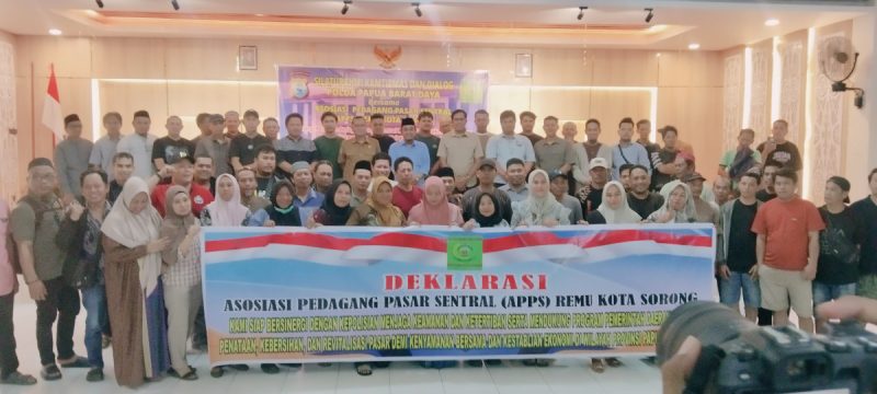 Pedagang Pasar Remu Sepakat Jaga Kamtibmas dan Siap Direlokasi