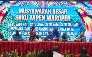 Suku Besar Yapen Waropen Gelar Mubes: Jaga Kondusivitas dan Dukung Pembangunan Papua Barat Daya
