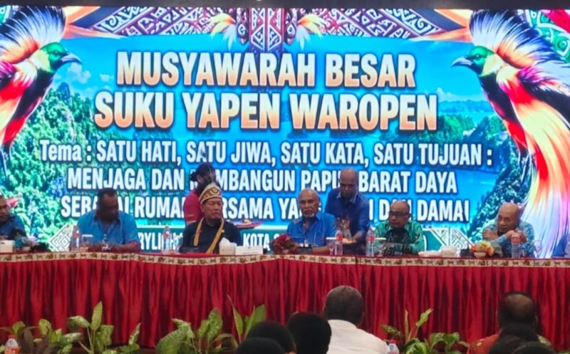Suku Besar Yapen Waropen Gelar Mubes: Jaga Kondusivitas dan Dukung Pembangunan Papua Barat Daya